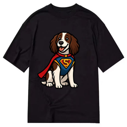 Springer Spaniel Friendly Hero  - Classic T-shirt - Black