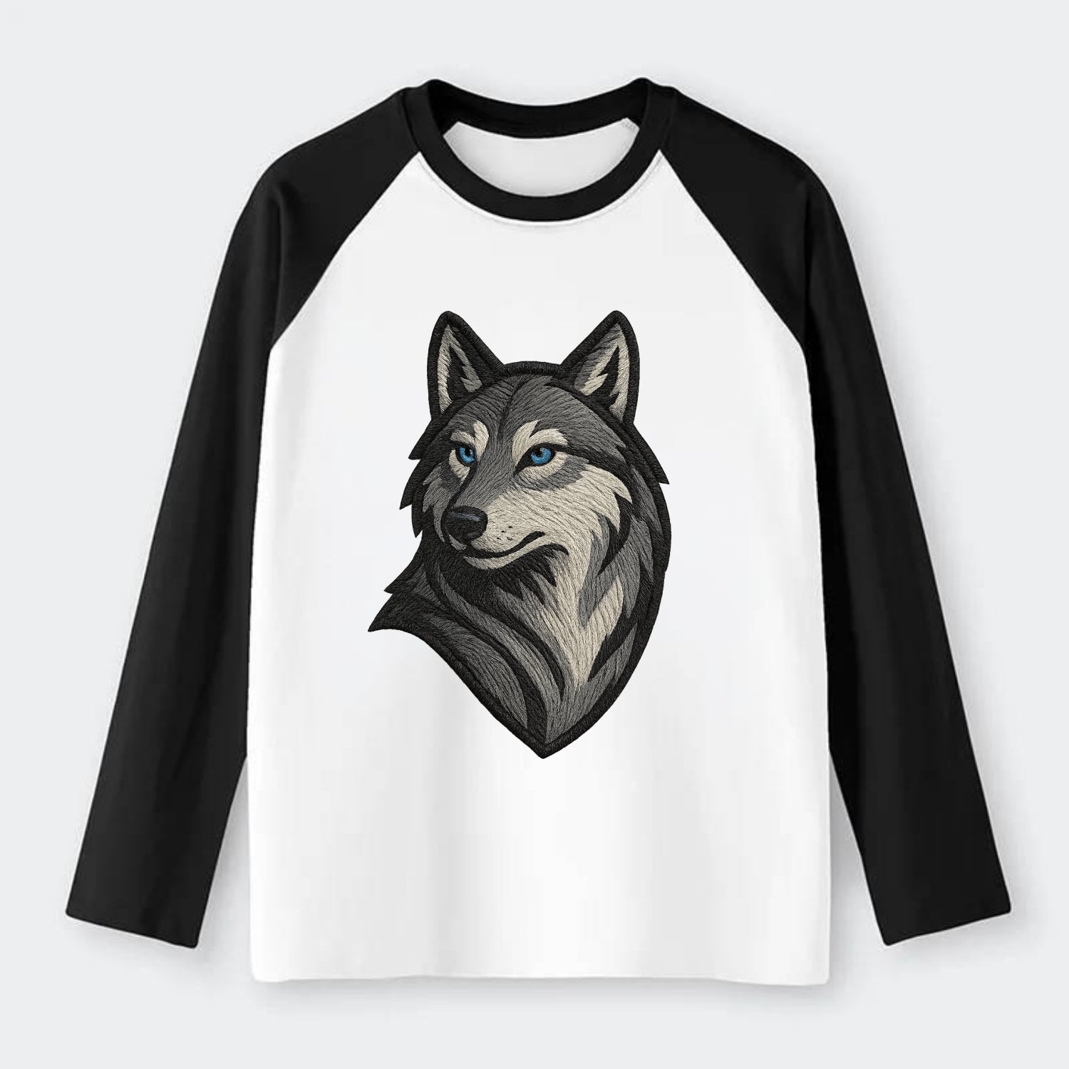 Trust Your Instincts  - Raglan Long Sleeve T-Shirt - Black