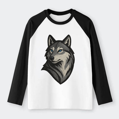 Trust Your Instincts  - Raglan Long Sleeve T-Shirt - Black