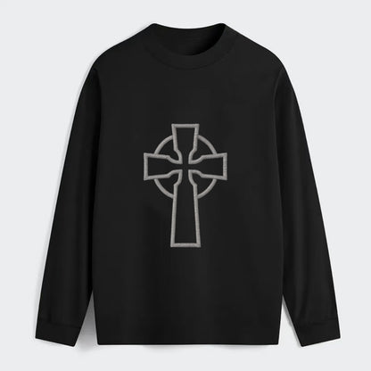Iona Cross - Classic Long Sleeve Shirt - Black