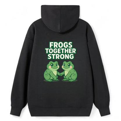 Frogs Together Strong 2 - Classic Pullover Hoodie - Black