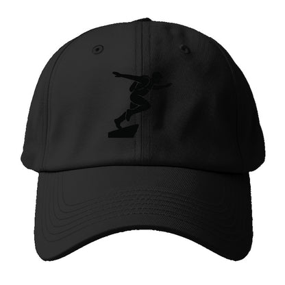 Base jumper launching off - Baseball Cap - Black
