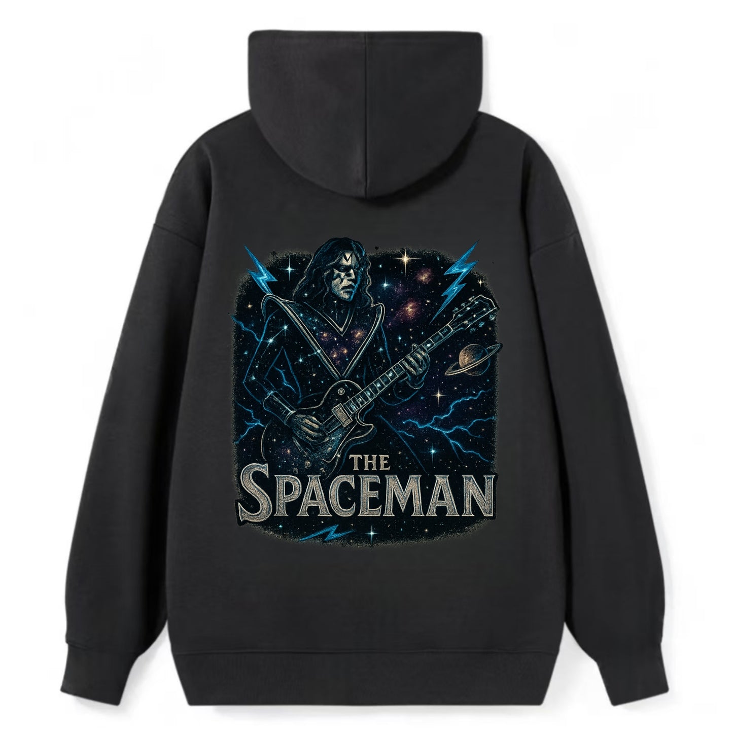Spaceman Constellation - Classic Pullover Hoodie - Black