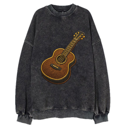 Vintage Guitar  - Vintage Sweatshirt - Black