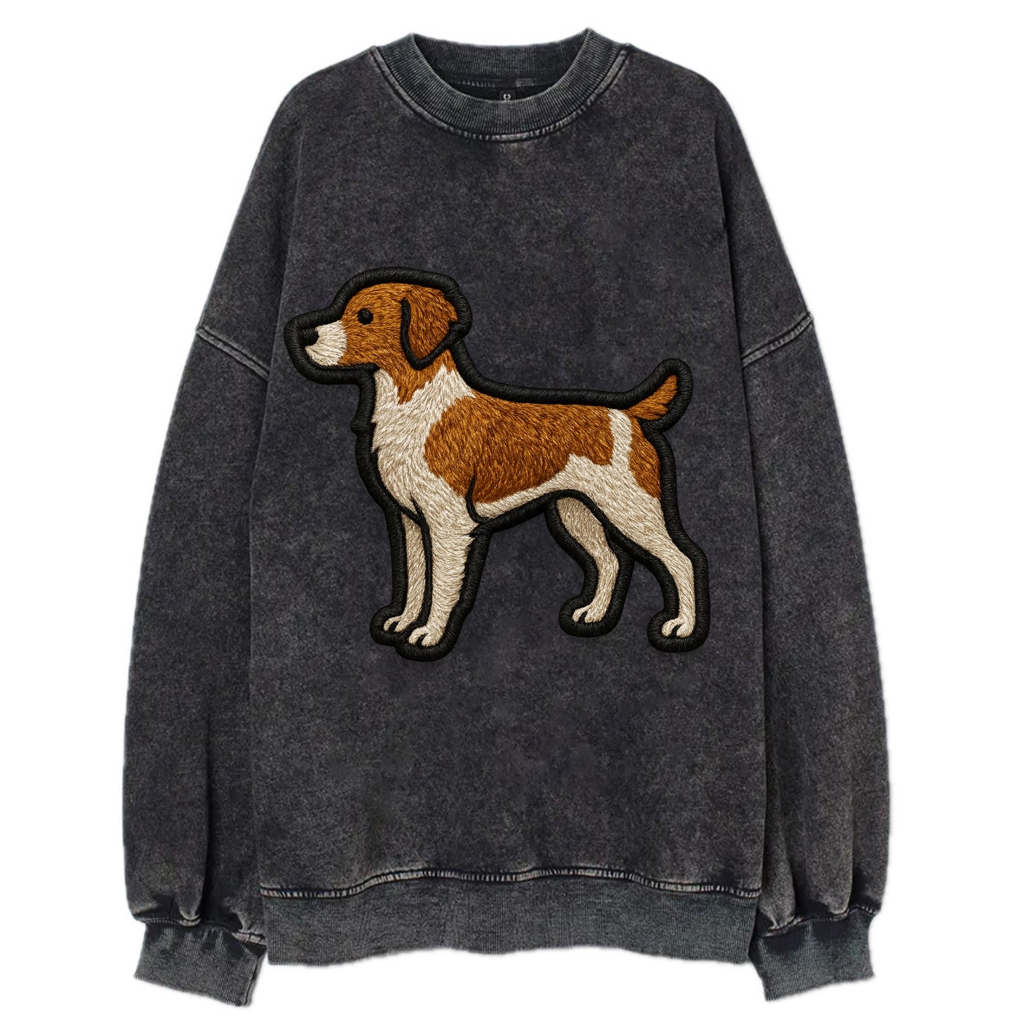 Brittany - Contemporary athletic logo wi - Vintage Sweatshirt - Black