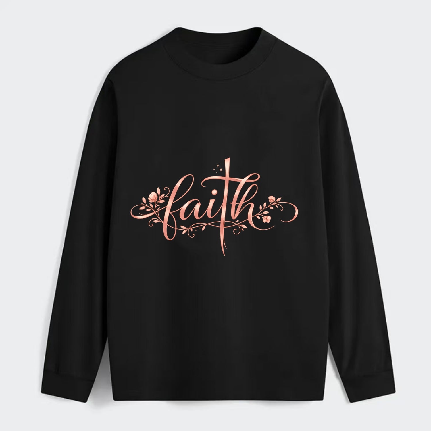 Faith - Classic Long Sleeve Shirt - Black