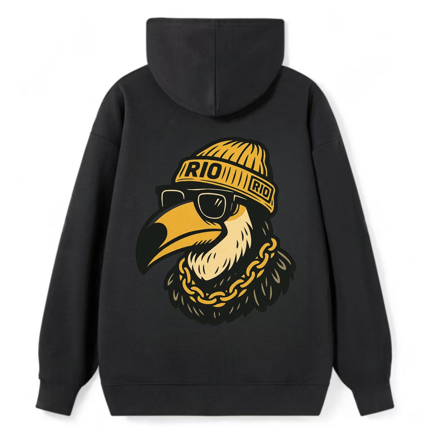 Rio Toucan - Classic Pullover Hoodie - Black