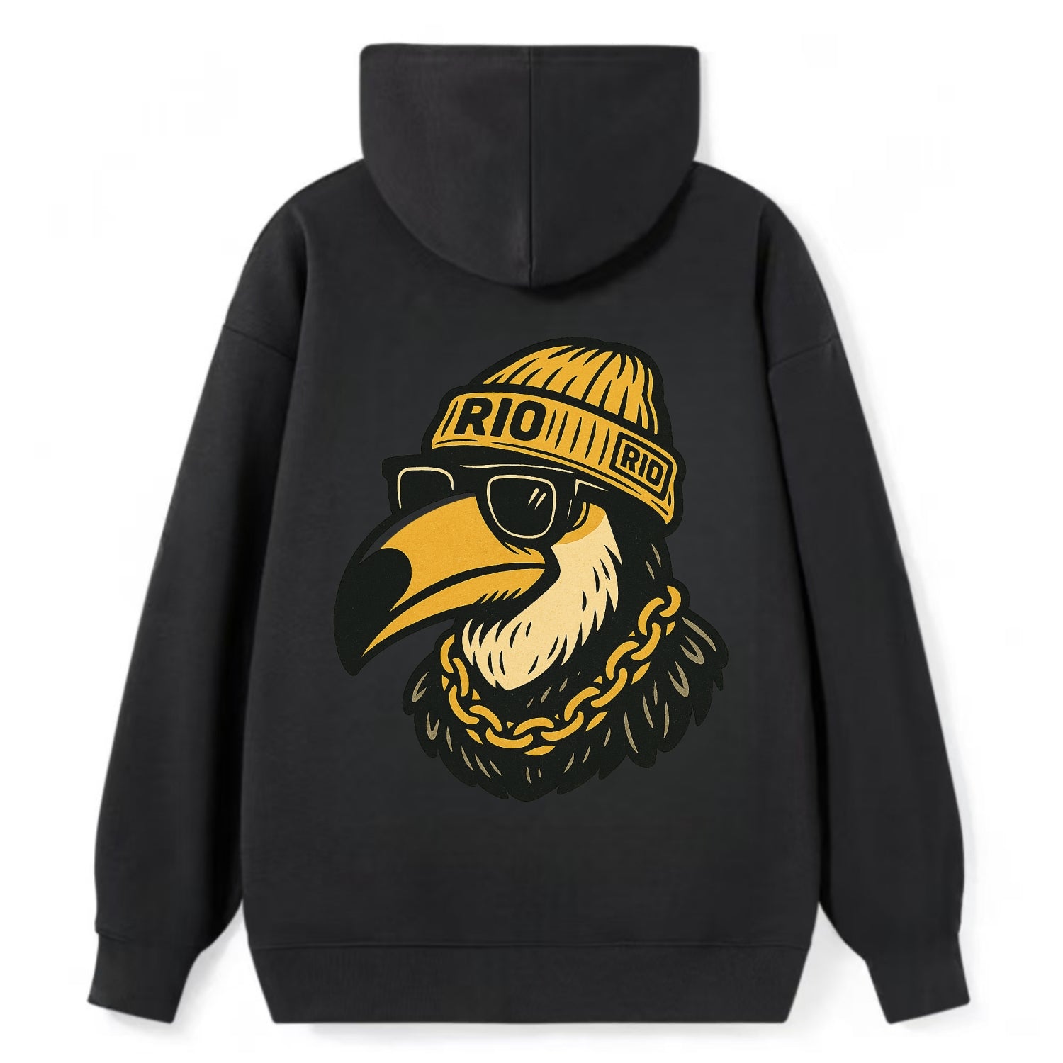 Rio Toucan - Classic Pullover Hoodie - Black