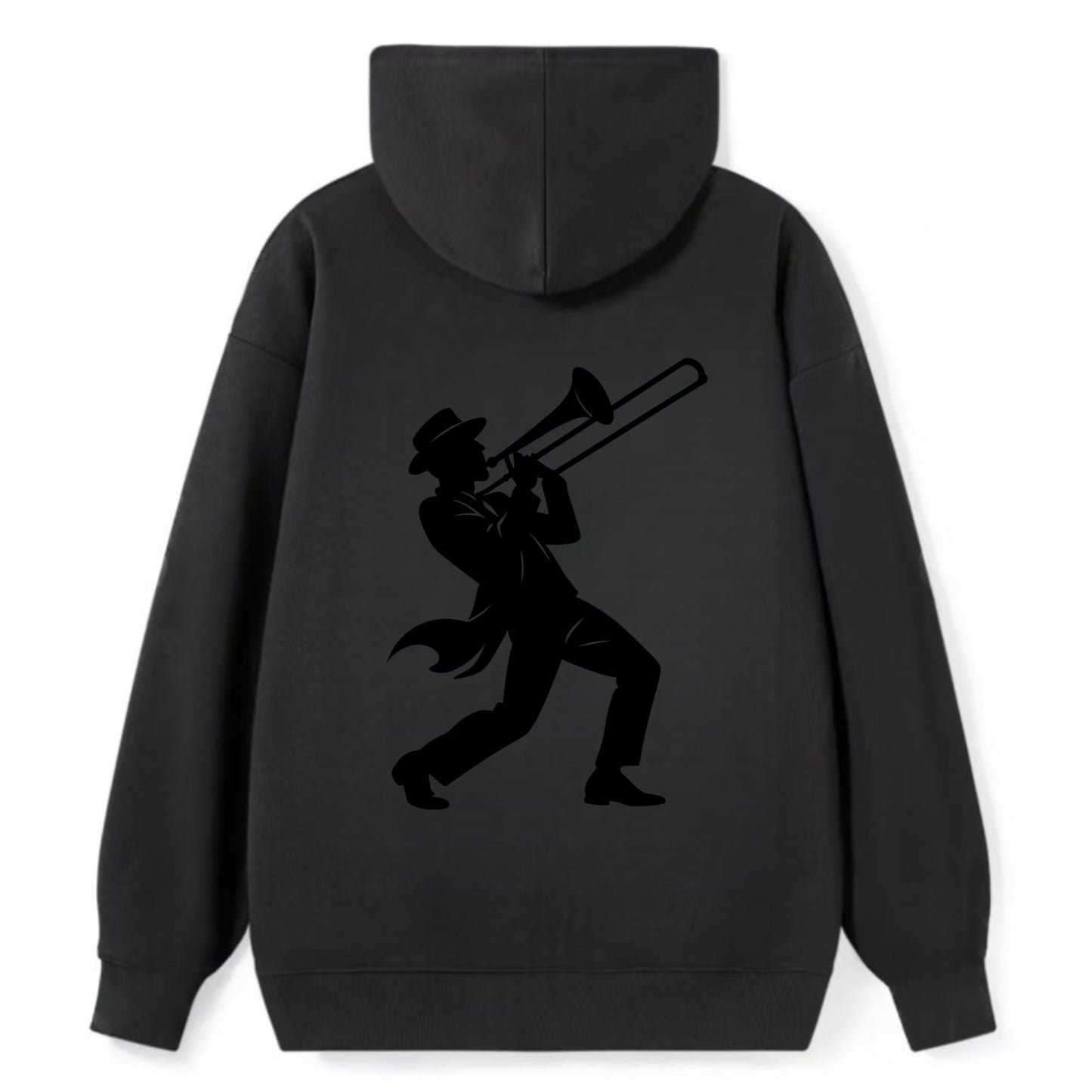 Trombone player jazz improvisation - Classic Pullover Hoodie - Black