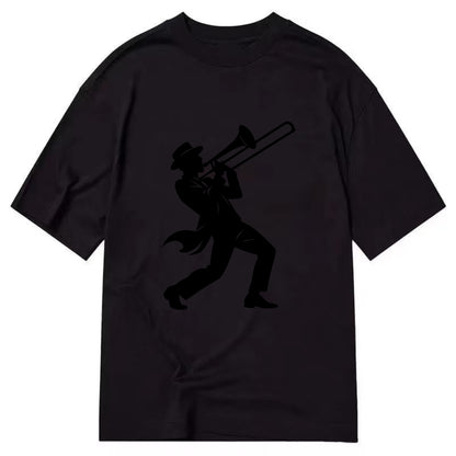 Trombone player jazz improvisation - Classic T-shirt - Black