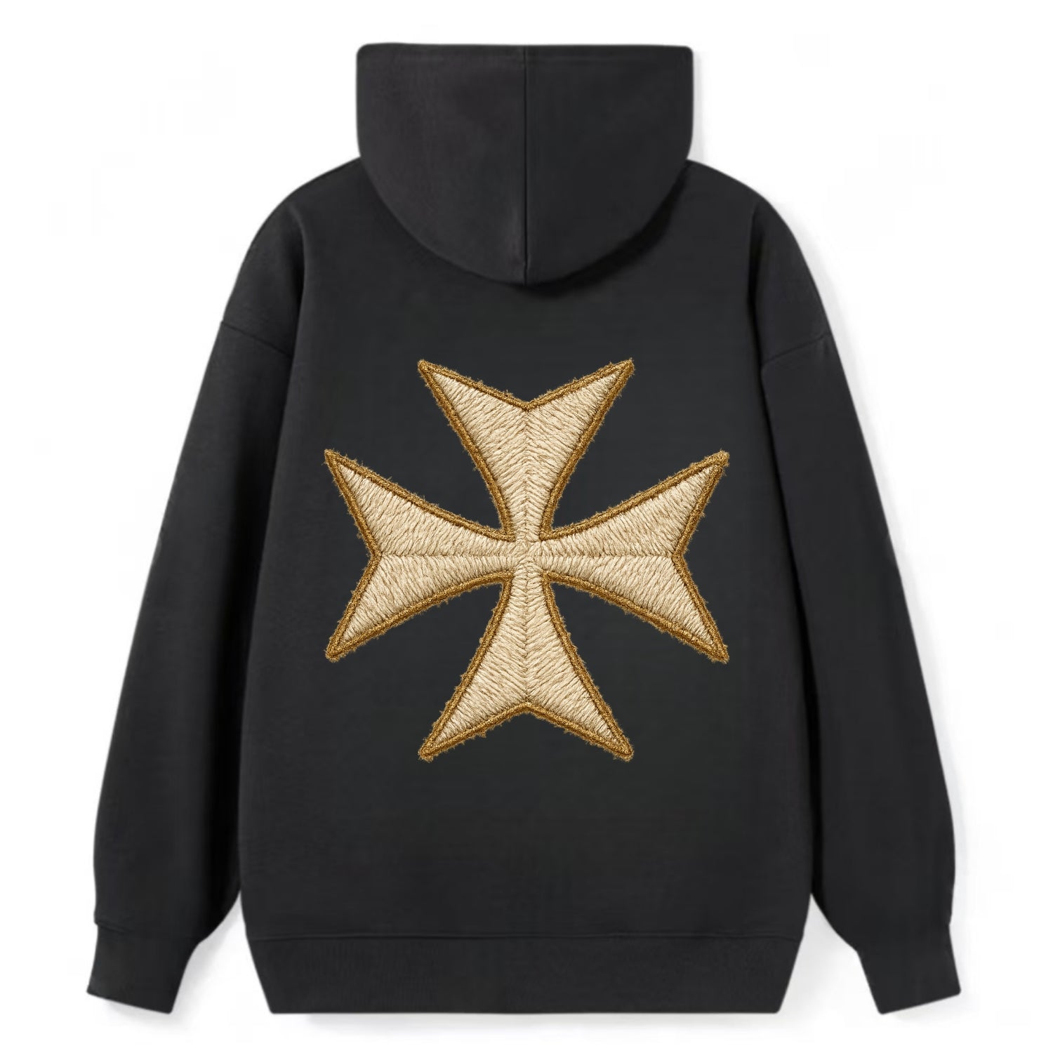 Hospitaller Cross  - Classic Pullover Hoodie - Black