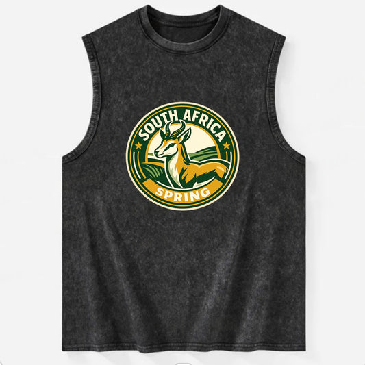 Vibrant Spring Awakening Emblem - Vintage Washed Tank - Black