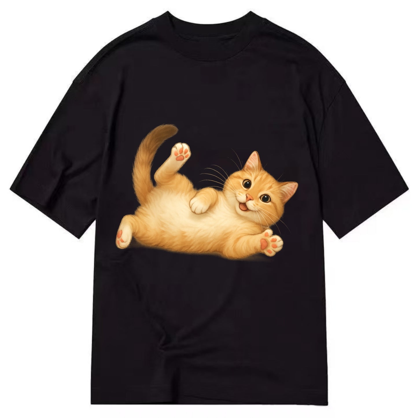 Therapy Cat  - Classic T-shirt - Black