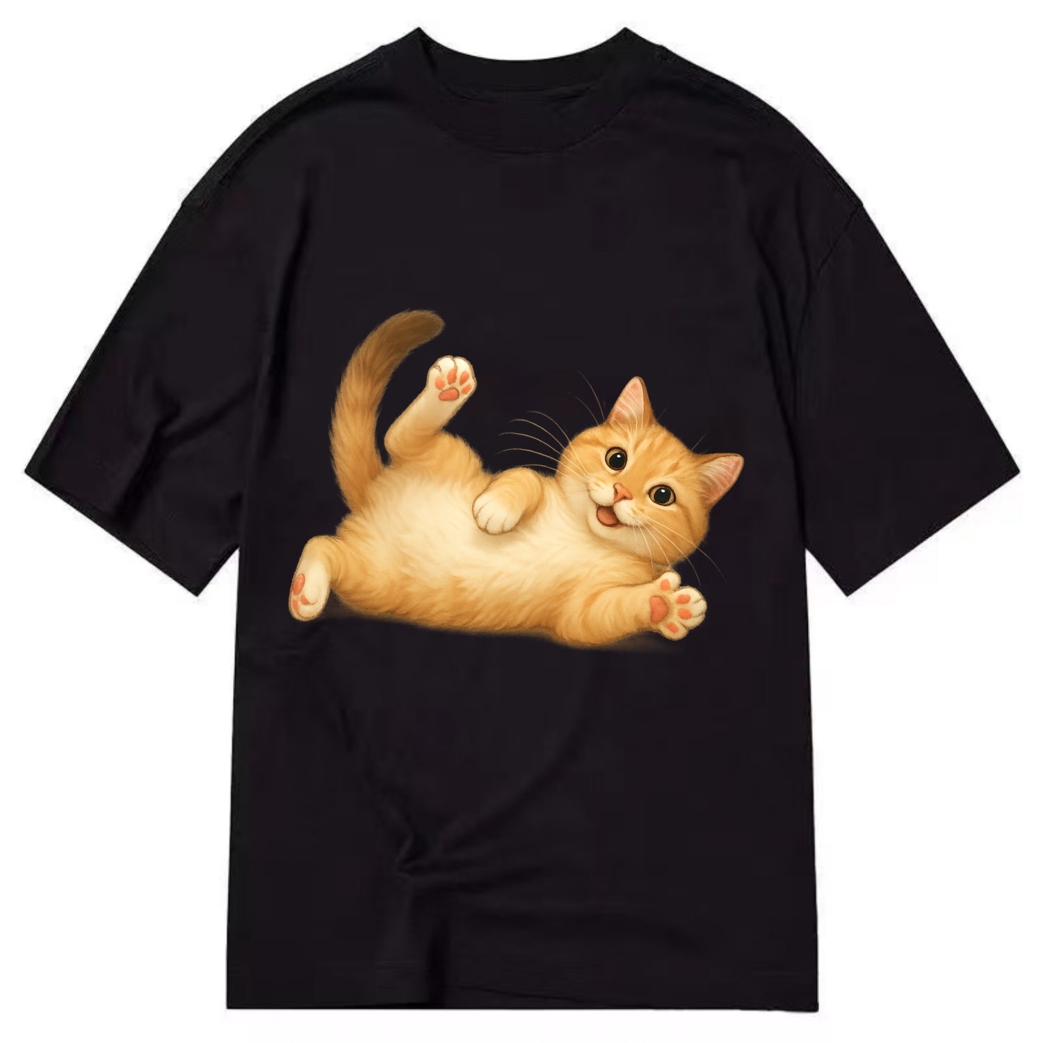 Therapy Cat  - Classic T-shirt - Black