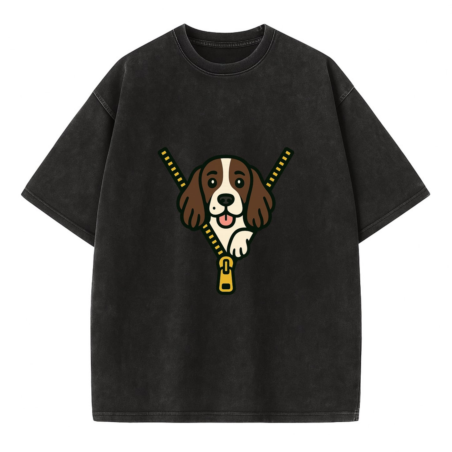 English Springer Spaniel - Vintage T-shirt - Black