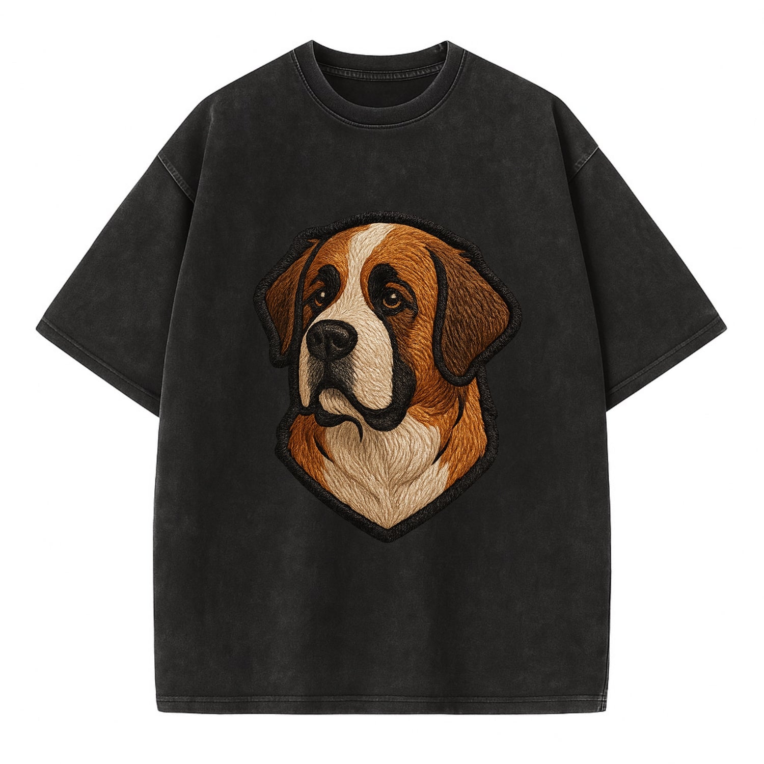 Saint Bernard - Modern gentle giant desi - Vintage T-shirt - Black