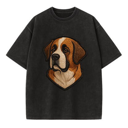 Saint Bernard - Modern gentle giant desi - Vintage T-shirt - Black