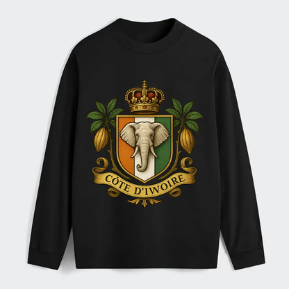 Ivory Coast Royal Logo - Classic Long Sleeve Shirt - Black