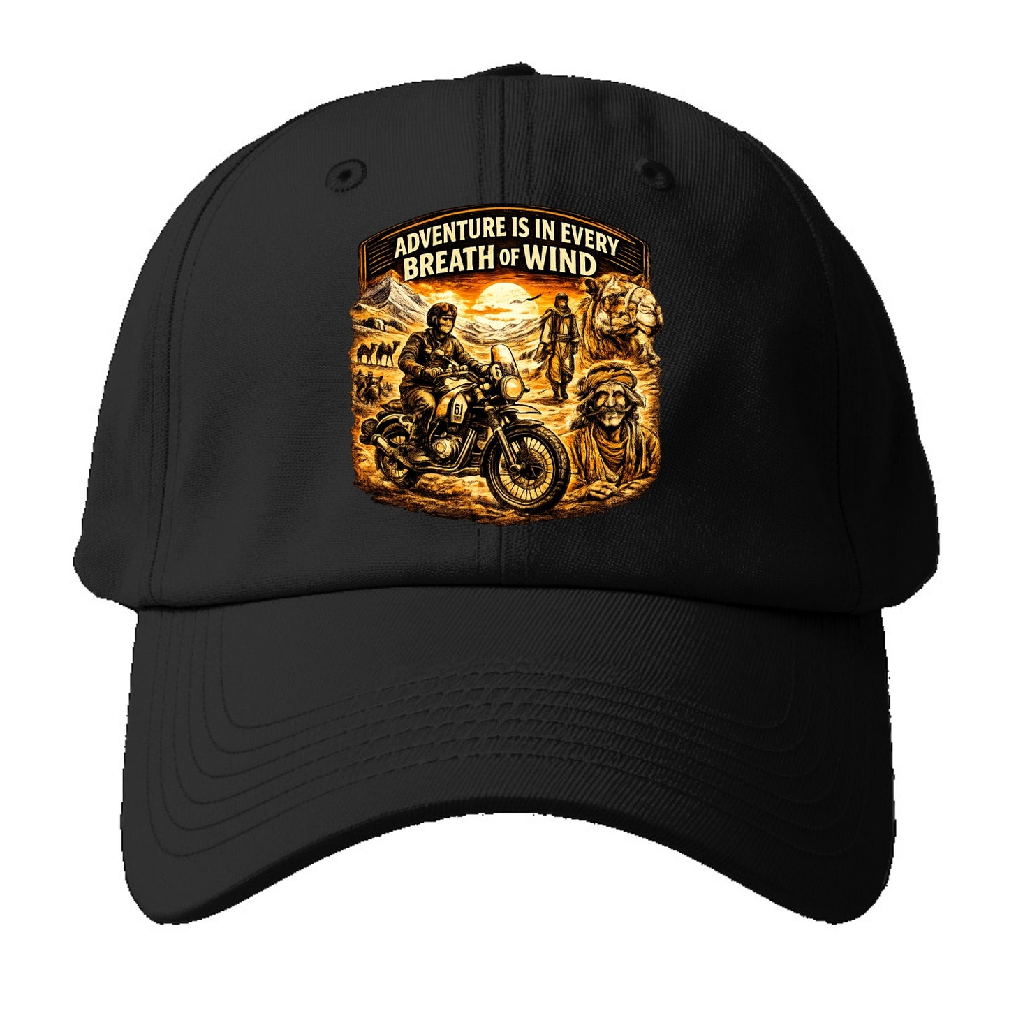 Adventure Vintage Rides - Baseball Cap - Black
