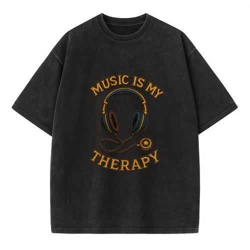 Music Is My Therapy  - Vintage T-shirt