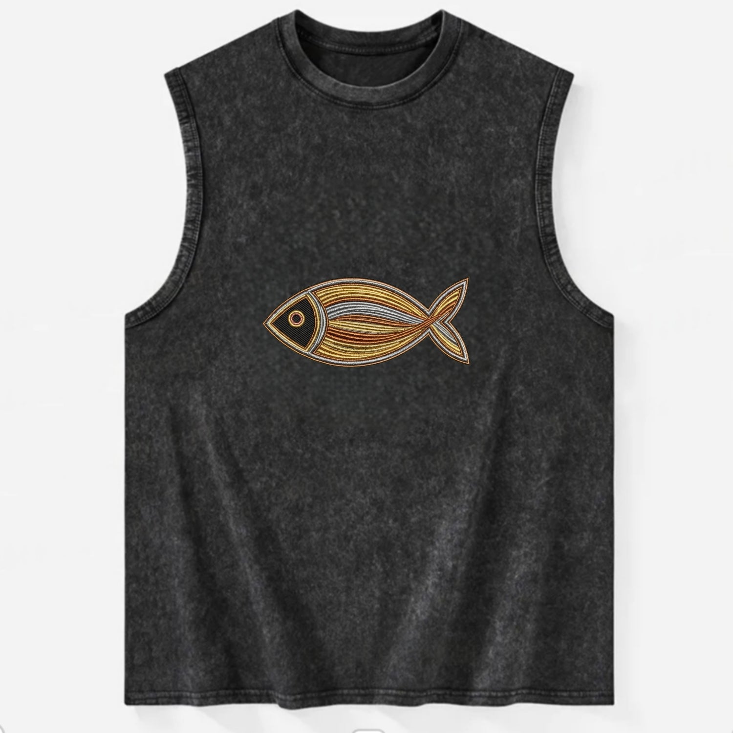 Ichthys - Vintage Washed Tank - Black