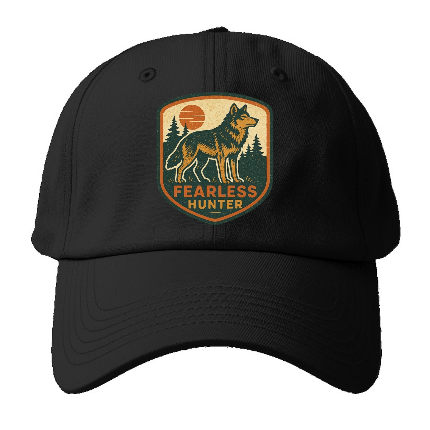 Fearless Hunter  - Baseball Cap For Big Heads - Black
