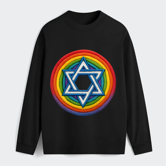 Star of David  - Classic Long Sleeve Shirt - Black