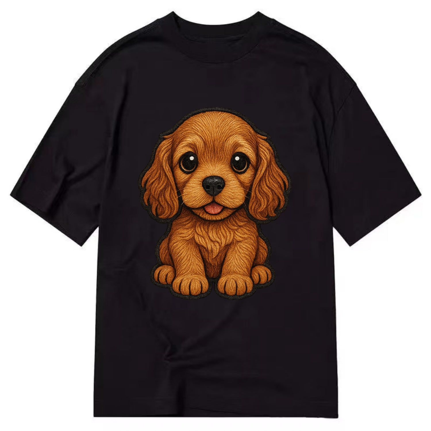 Baby Cocker Spaniel Puppy - long wavy ears, soulful eyes, silky coat, - Classic T-shirt - Black