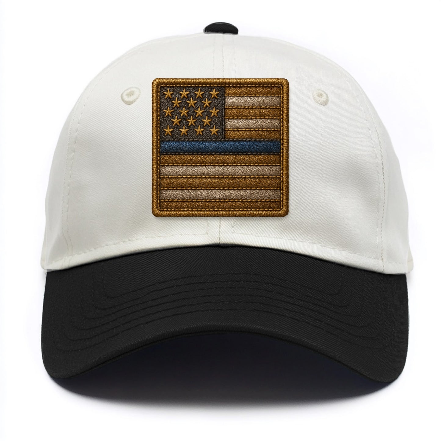 Thin Blue Line  - Two Tone Cap - Black
