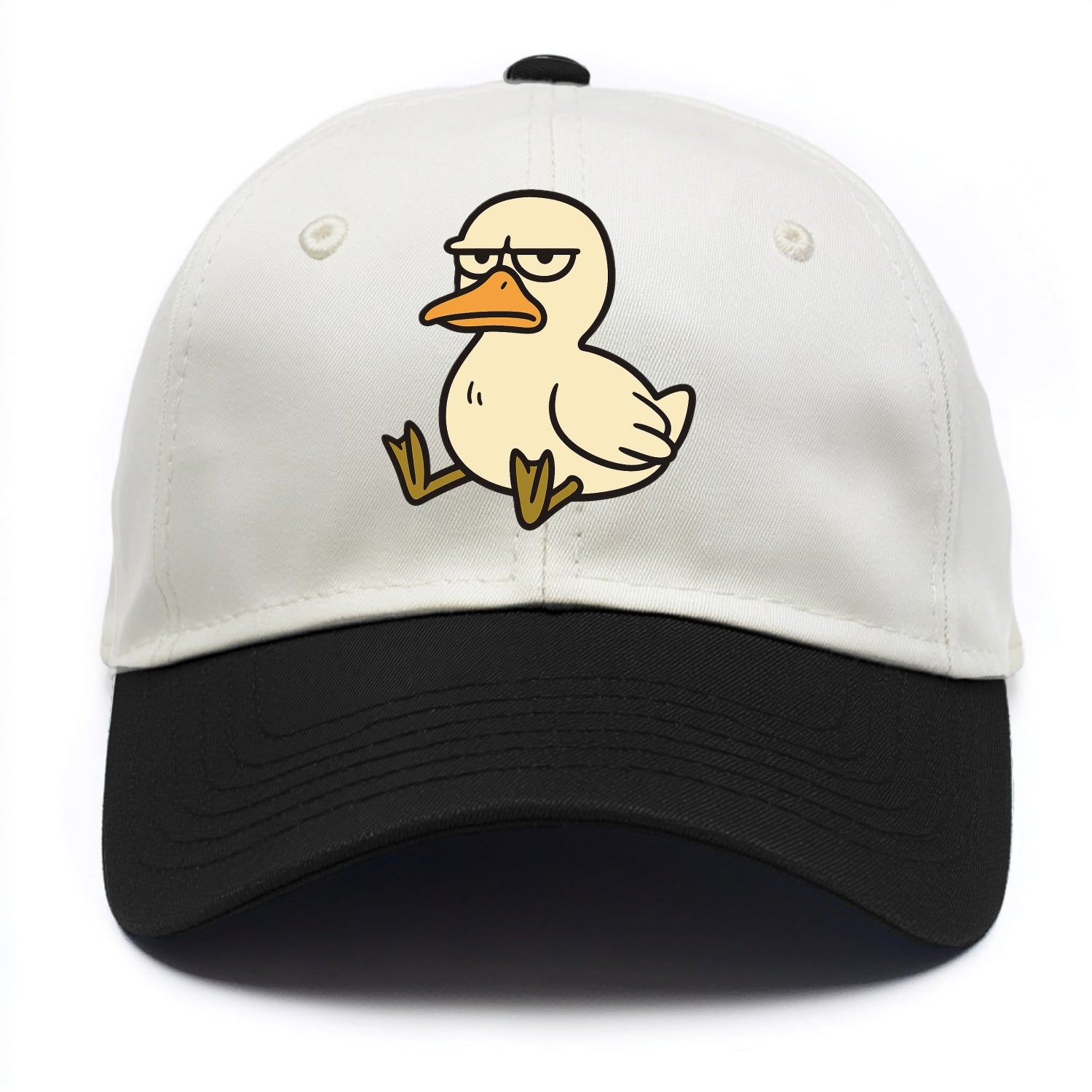 The Duck Judging Silently - Two Tone Cap - Black