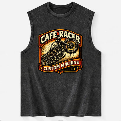 Cafe Racer - Vintage Washed Tank - Black