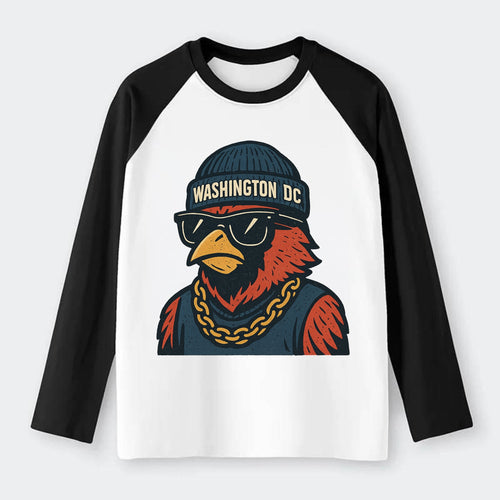 cardinal washington Dc dc navy us East - Raglan Long Sleeve T-Shirt