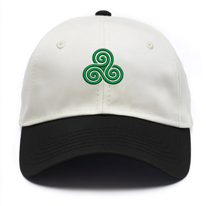 Triple Spiral - Two Tone Cap - Black
