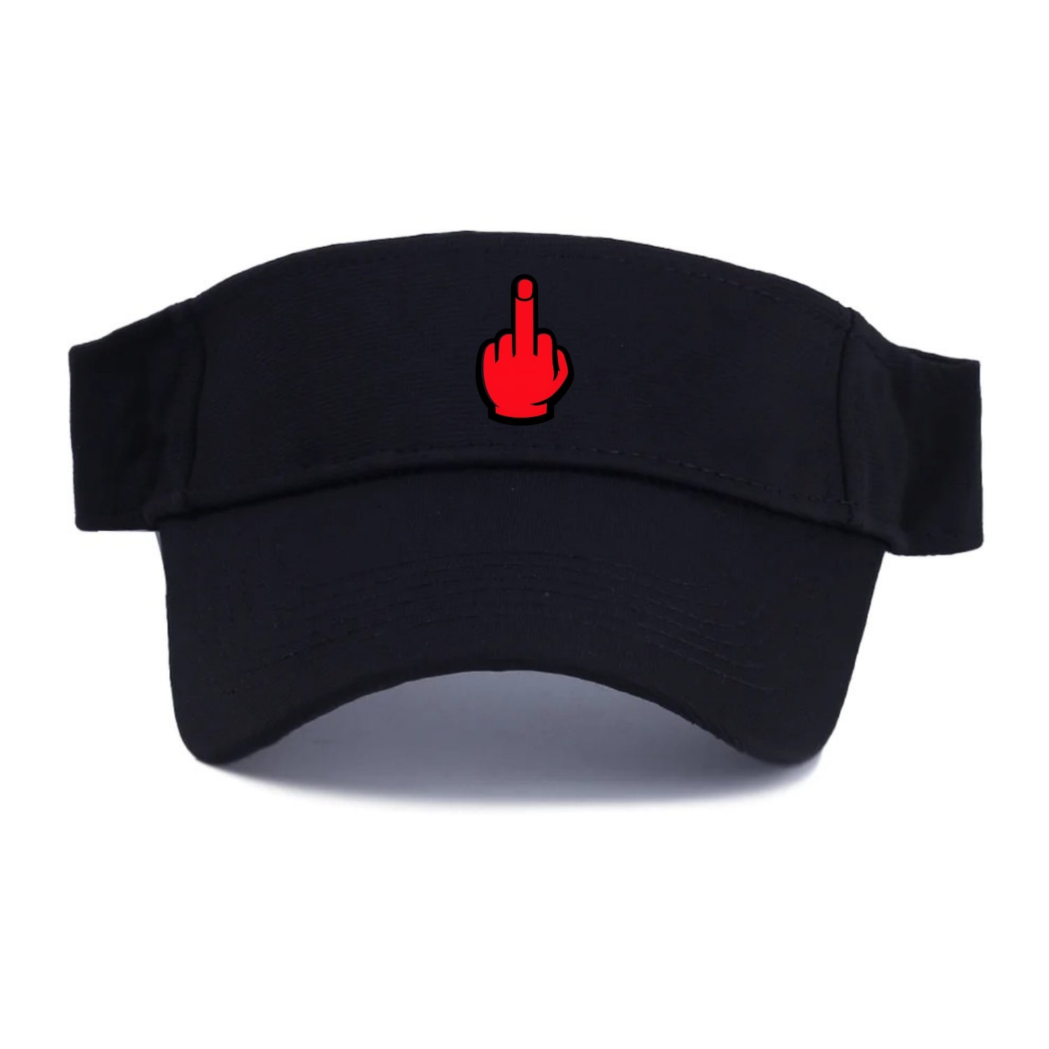 Bold Defiance Icon - Visor - Black