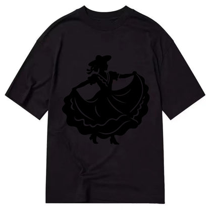 Mexican folk dancer twirling skirt - Classic T-shirt - Black