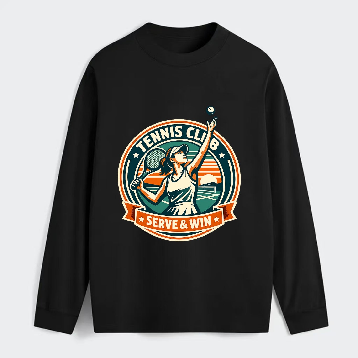 Ace of the Court - Classic Long Sleeve Shirt - Black