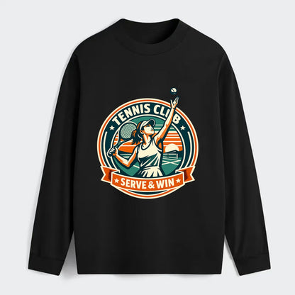 Ace of the Court - Classic Long Sleeve Shirt - Black