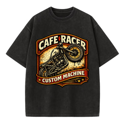 Cafe Racer - Vintage T-shirt - Black
