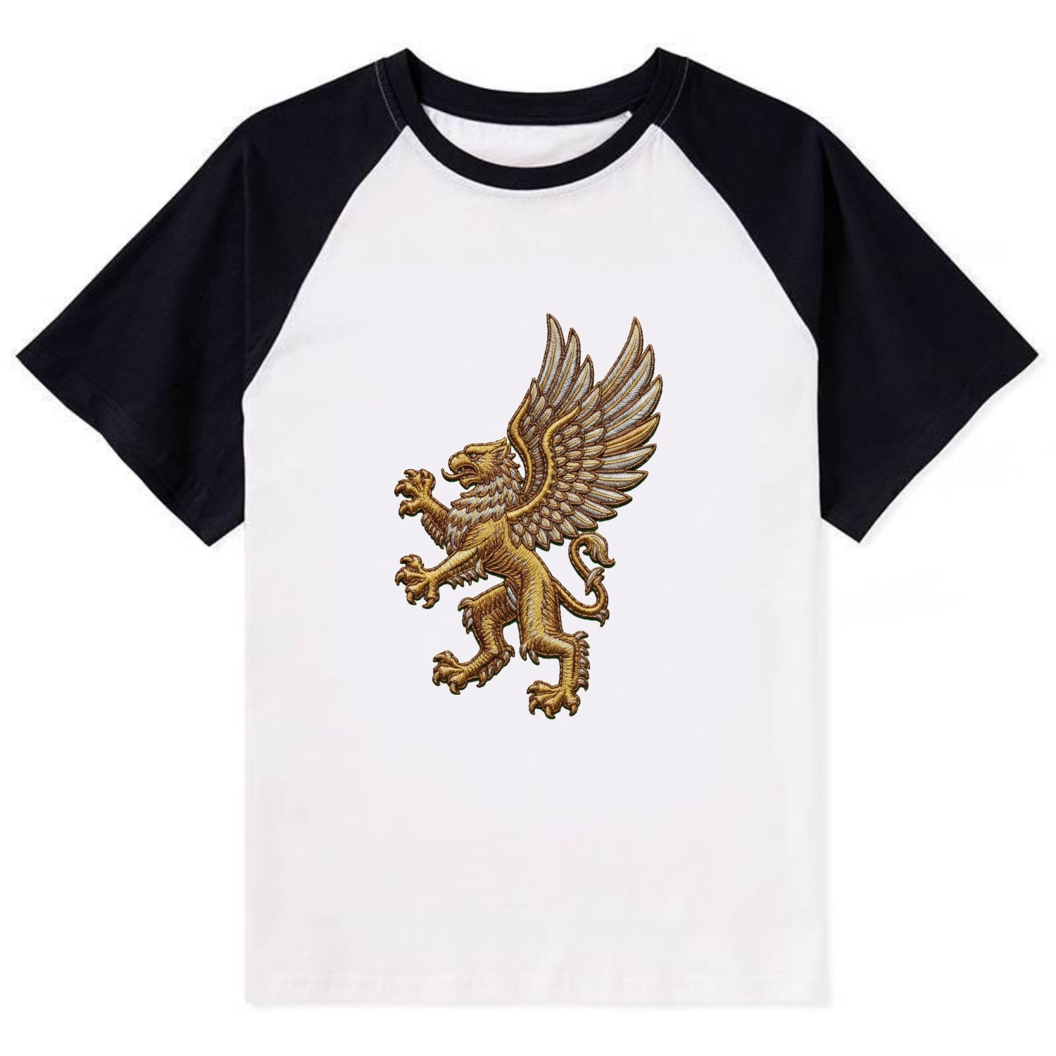 Griffin - Contrast Raglan T-shirt - Black