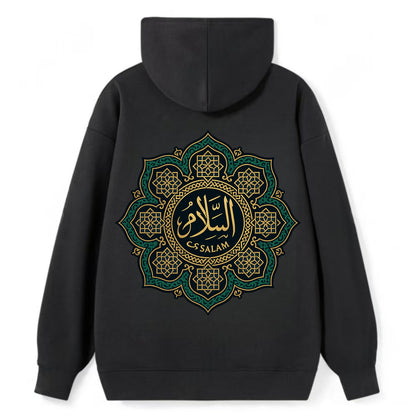 As-Salam Mandala - Classic Pullover Hoodie - Black