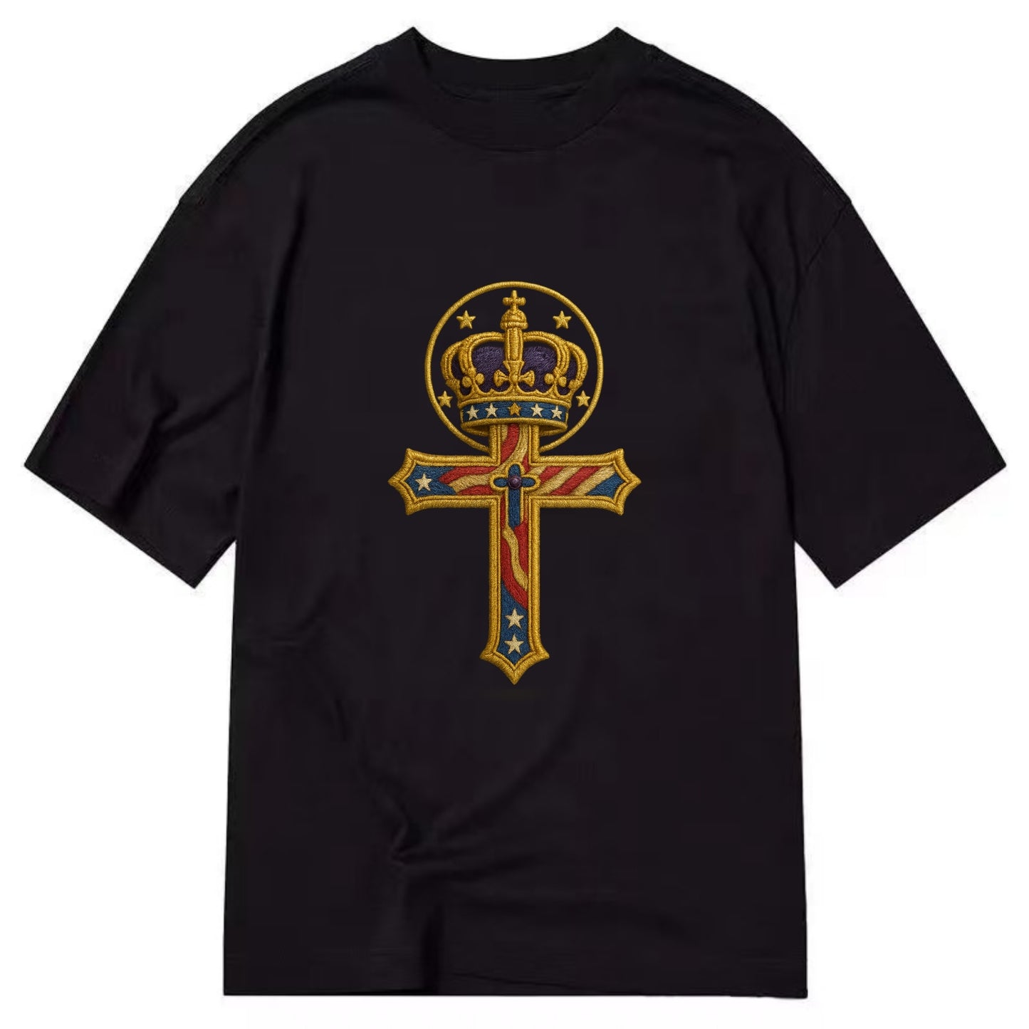 Cross and Crown  - Classic T-shirt - Black