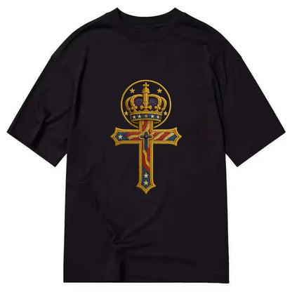 Cross and Crown  - Classic T-shirt - Black