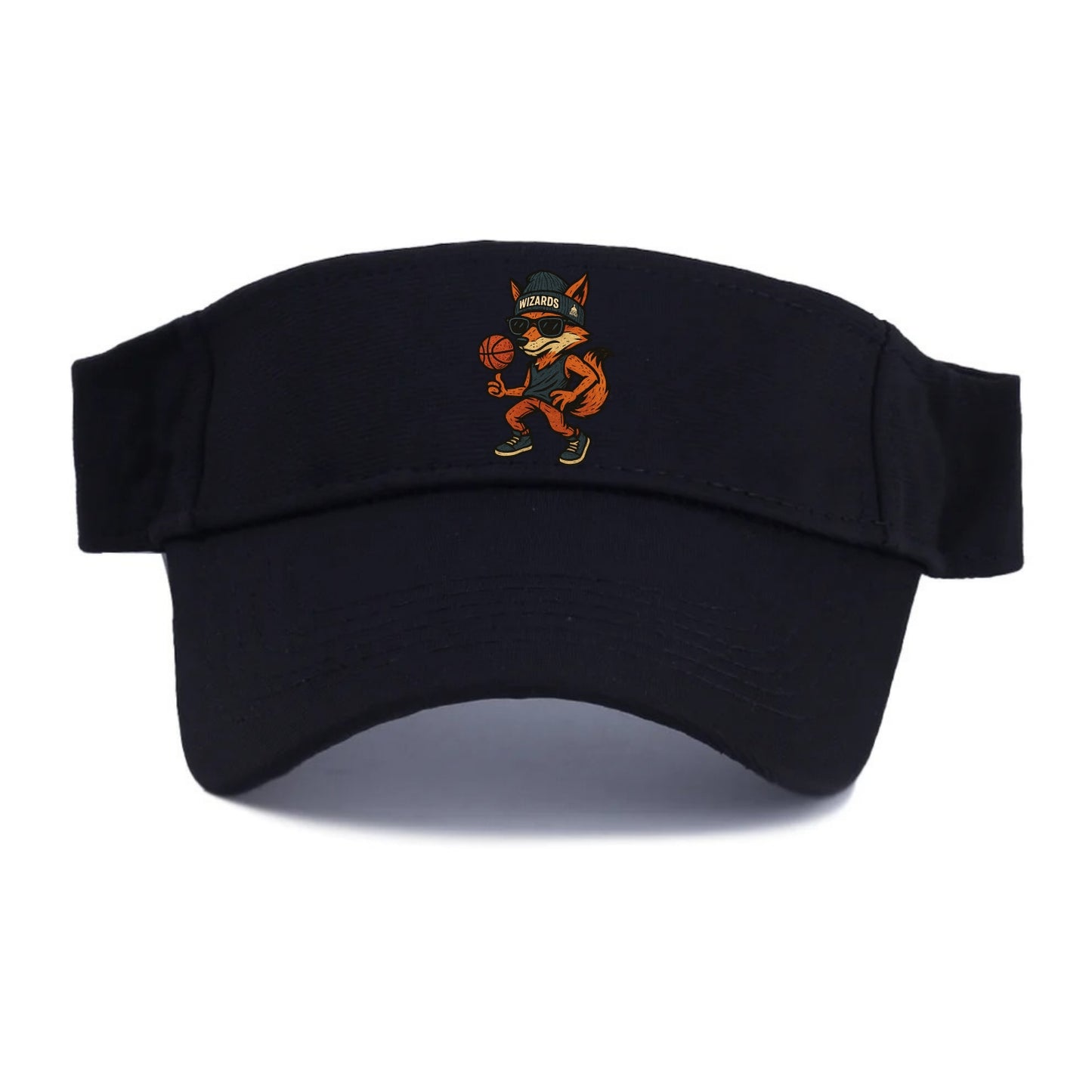 Washington Fox wearing Wizards beanie with capitol patch and wayfarer sunglasses - Visor - Black