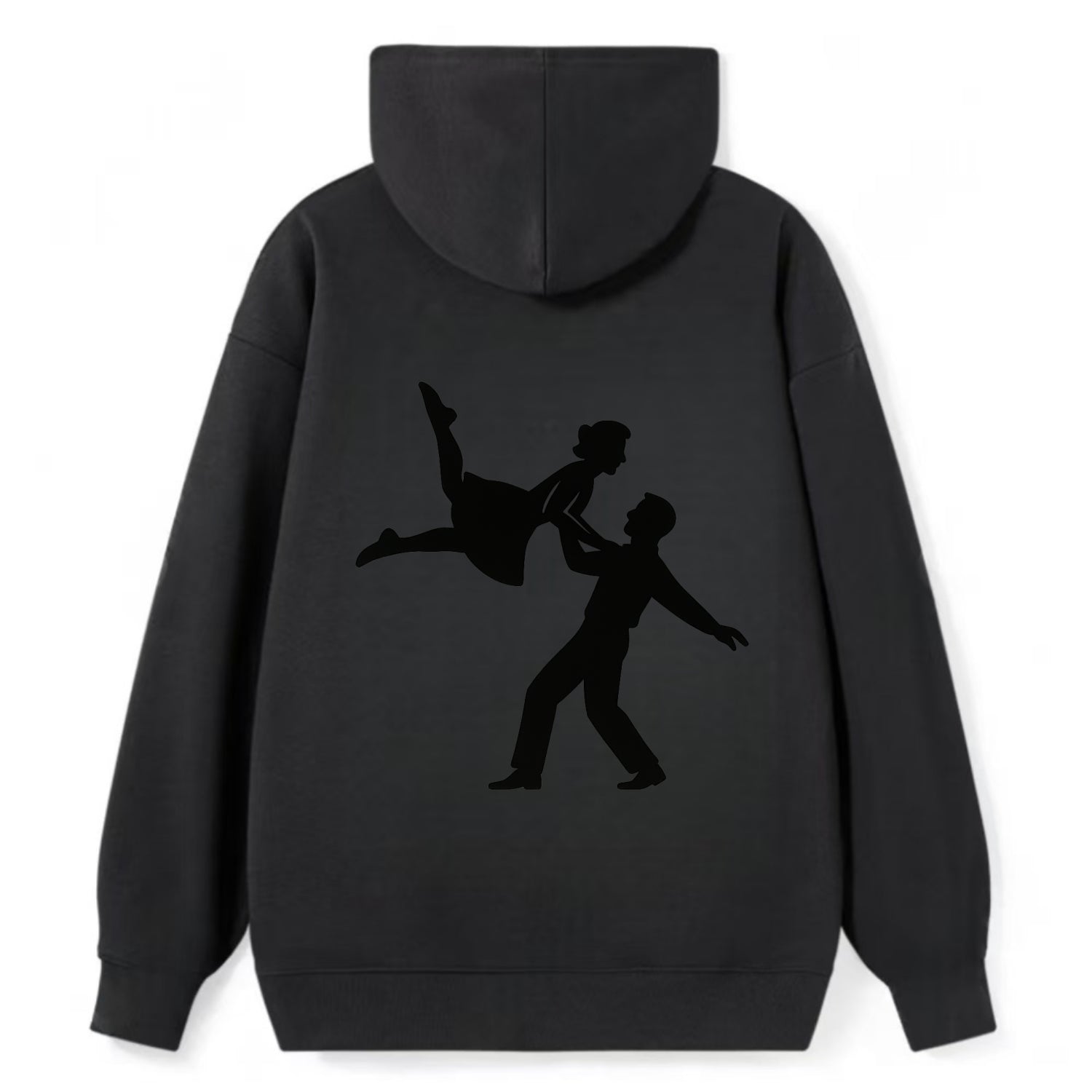 Swing dancers aerial lift - Classic Pullover Hoodie - Black
