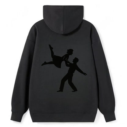 Swing dancers aerial lift - Classic Pullover Hoodie - Black