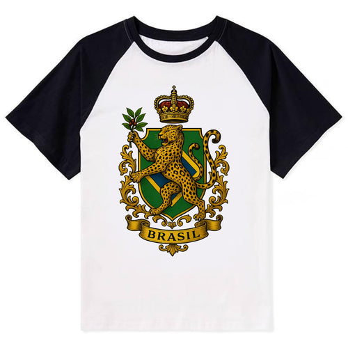 Brazil Jaguar Emblem  - Contrast Raglan T-shirt