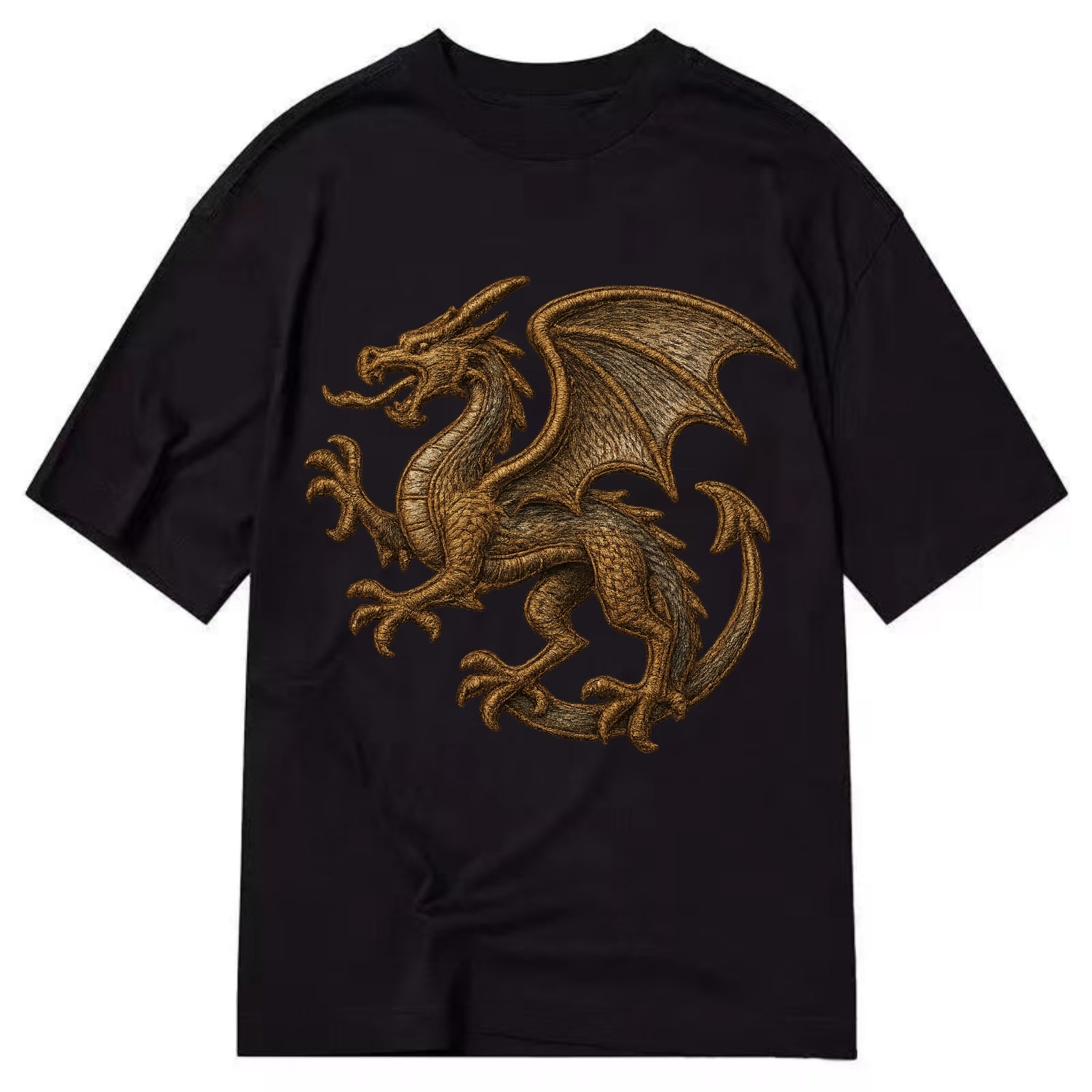 Dragon Silhouette  - Classic T-shirt - Black