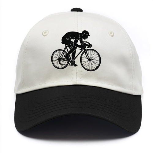 Cyclist sprinting in racing position - Two Tone Cap