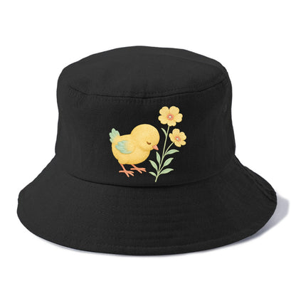Yellow Chick - Bucket Hat - Black