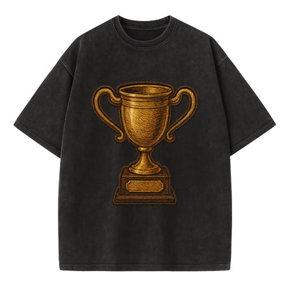 Trophy Cup  - Vintage T-shirt - Black